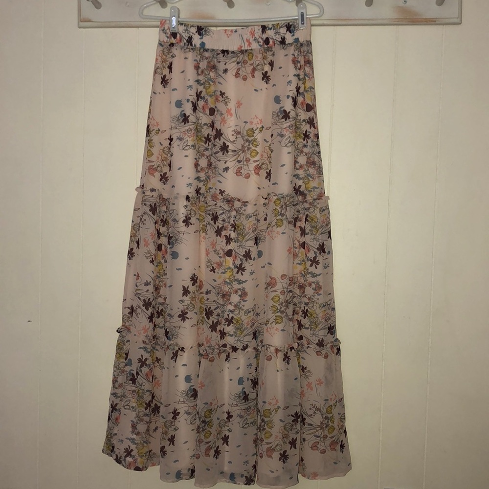 Melrose and Market Floral Maxi Skirt Nordstroms